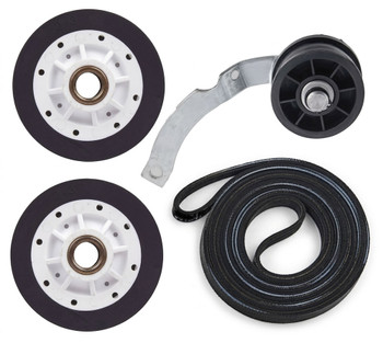 Amana LGA80AL-PLGA80AL Dryer Drum Rollers Pulley Belt Kit