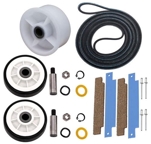 Crosley CDE4205AZJ Dryer Drum Drive Rollers Pulley Belt Slides Kit
