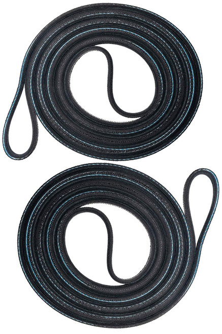 Maytag MLG15PDCXW Heavy Duty Dryer Drum Drive Belts (2 Pack)