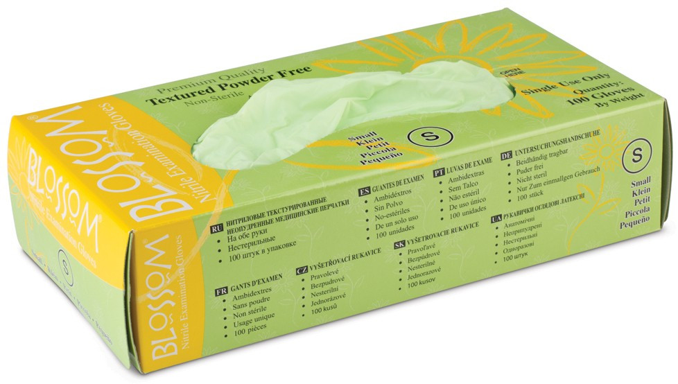 Blossom Textured Avocado PowderFree Nitrile Gloves Artistic Pro Sugaring