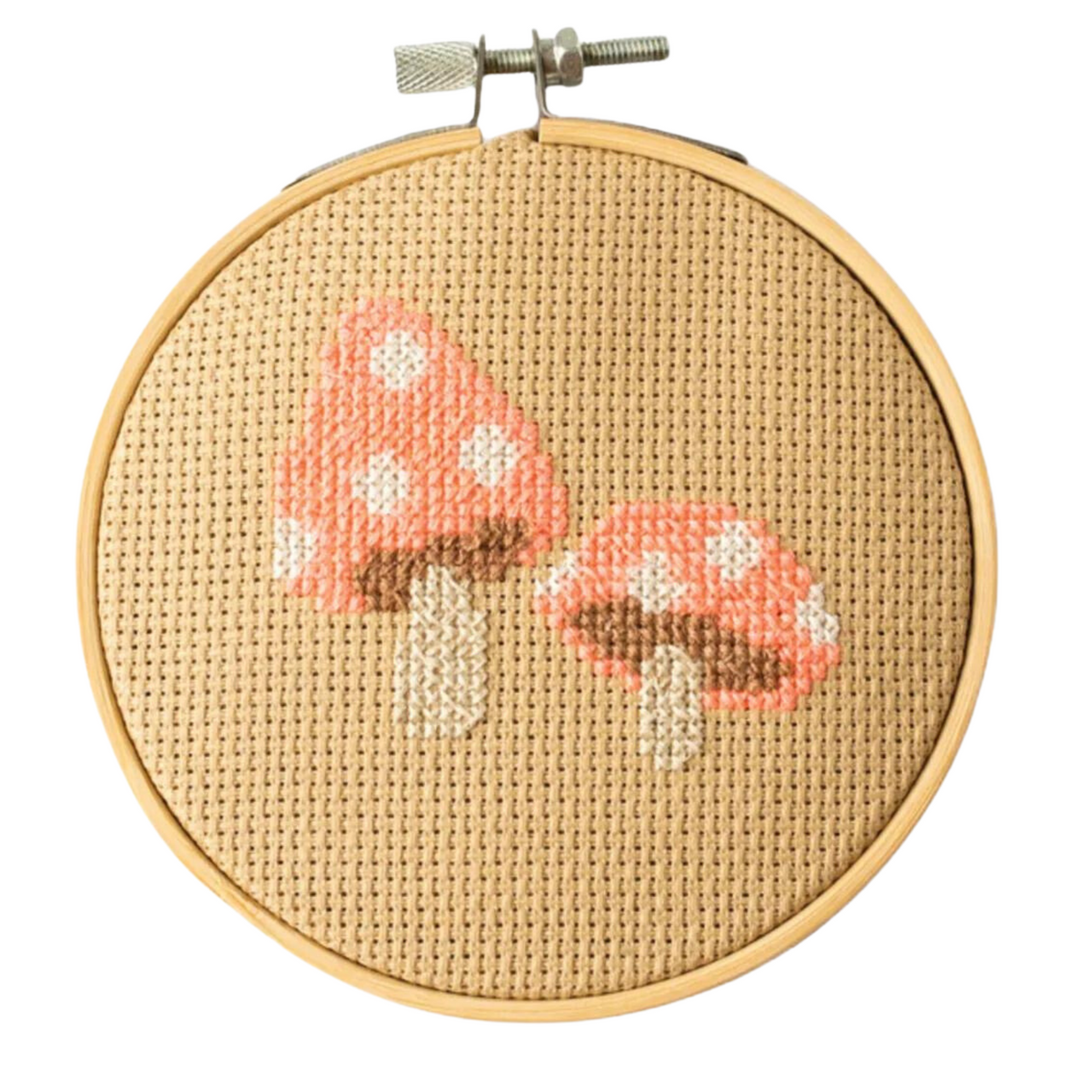 Toadstool Appliqué Hoop Craft Kit