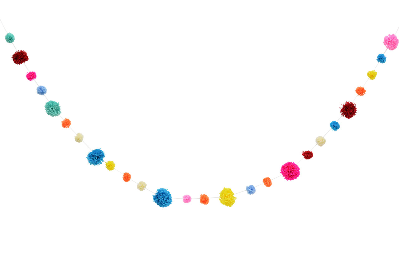 Pom Pom Garland  Hot Pink – Pigment