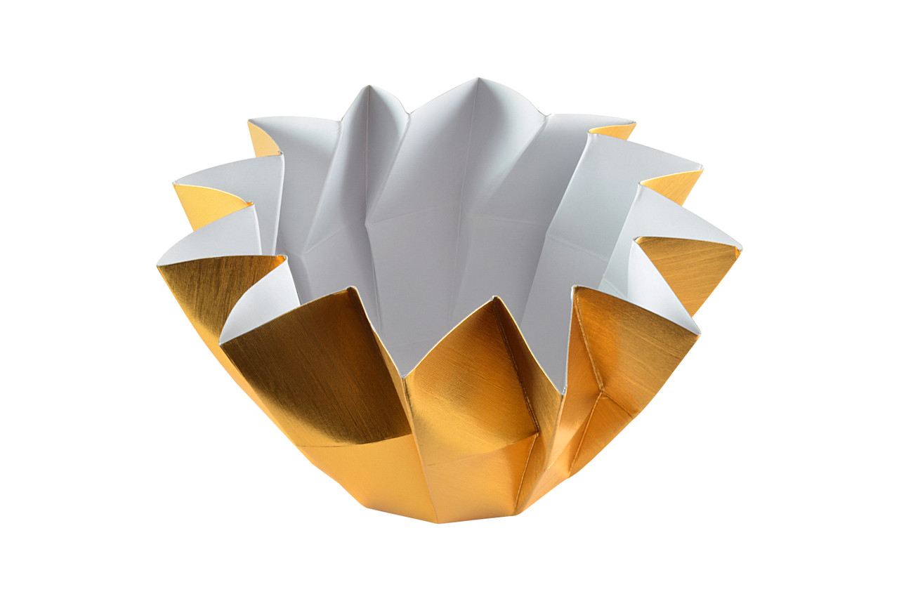 VILLCASE 100pcs Semi-finished Gold Ingot Origami Paper 8x8 Zhaocai Yuanbao  Origami Paper 6x6 Christmas Origami Paper Golden Paper Ingot Paper to Burn