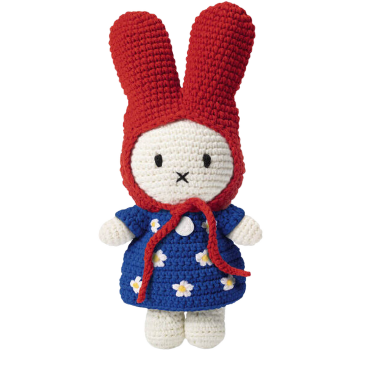 miffy blue dress Heart Print Blue Stripe Babydoll Mini Dress