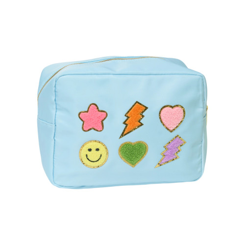 Sky Blue Nylon Pouch