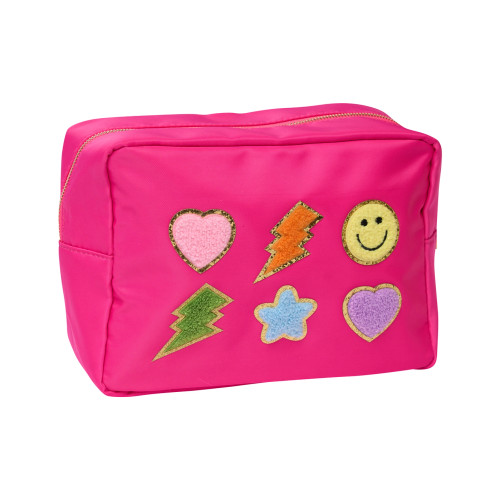 Neon Pink Nylon Pouch