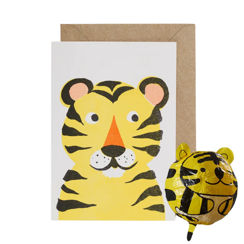 Japanese Paper Balloon Cards - Tiger