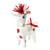 Mini Tabletop Love Llama Piñata, white and red