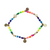 Rainbow Beaded Bracelet w/ Baby Smiley Face Charms