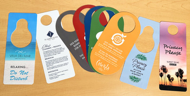 Customer Spotlight: Plastic Hotel Room Door Hangers