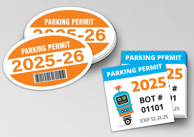 Parking Permit Clings