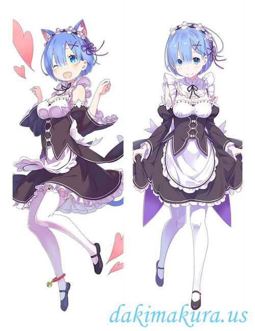 Rem - Re Zero Anime Dakimakura Japanese Hugging Body Pillow Cover 1043