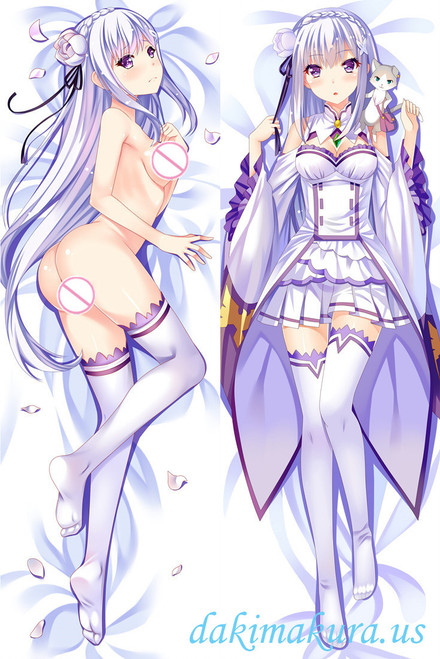Emilia - Re Zero Japanese Hug Dakimakura Pillow Case Online 1059 Emilia - Re Zero Japanese Hug Dakimakura Pillow Case Online 1059