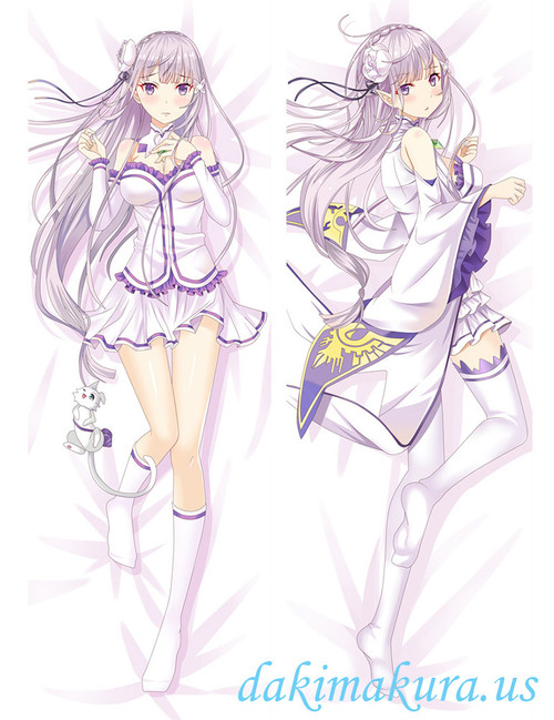 Emilia - Re Zero Long Anime Japenese Love Pillow Cover 1065 Emilia - Re Zero Long Anime Japenese Love Pillow Cover 1065