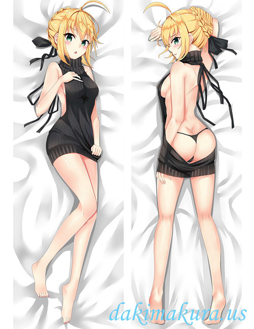 Fate - Saber Anime Dakimakura Japanese Love Body Pillow Cover 37