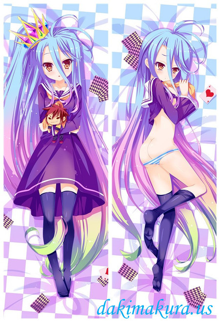 Shiro - No Game No Life Japanese Character Body Dakimakura Pillow Cover 1547 Shiro - No Game No Life Japanese Character Body Dakimakura Pillow Cover 1547
