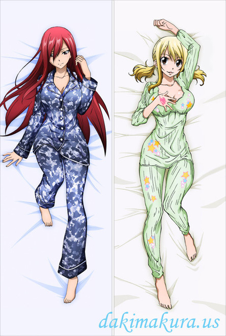 Fairy Tail - Erza Scarlet - Lucy Heartfilia Anime Dakimakura Hugging Body Pillow Cover 2090