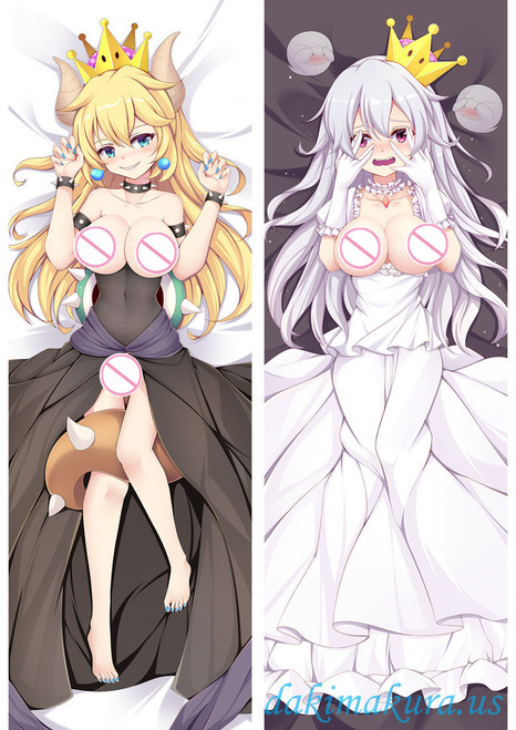 Super Mario Bowsette Princess Bowser Dakimakura 3D Pillow Japanese Anime Pillowcase 3012
