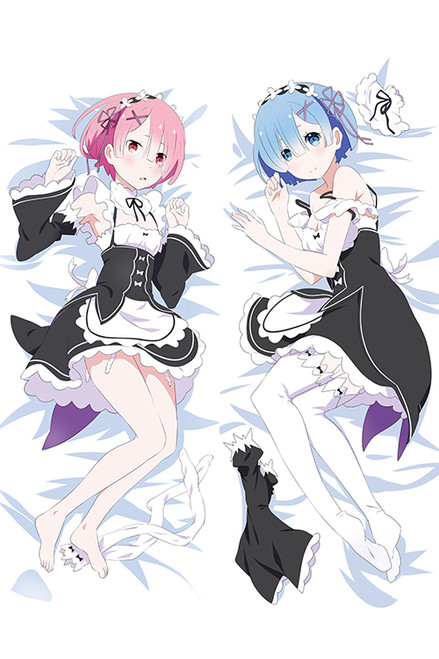 New Rem And Ram - Re Zero Anime Dakimakura Hugging Body Pillowcases 3430