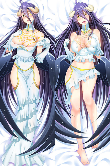New Overlord Albedo Body Hug Dakimakura Girlfriend Body Pillow Cover 3459