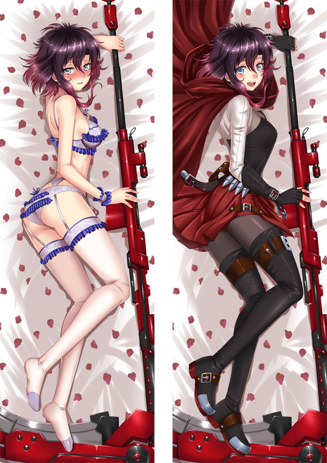 Rwby Ruby Rose Anime Dakimakura Japanese Love Body Pillow Cover 3853