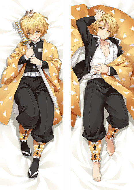 Kimetsu No Yaiba Agatsuma Zenitsu Anime Dakimakura Japanese Love Body Pillow Cover 3897 Kimetsu No Yaiba Agatsuma Zenitsu Anime Dakimakura Japanese Love Body Pillow Cover 3897