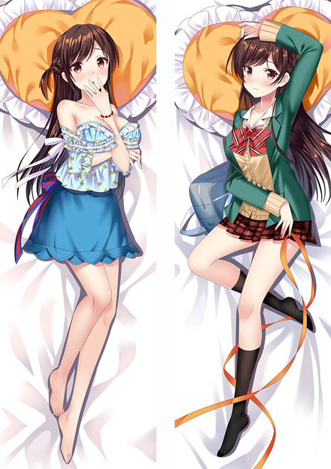Kanojo Okarishimasu Dakimakura 3D Pillow Japanese Anime Pillowcase 3980