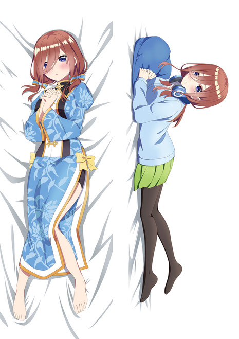The Quintessential Quintuplets Miku Nakano Anime Dakimakura 3D Pillow Japanese Lover Pillow 4534