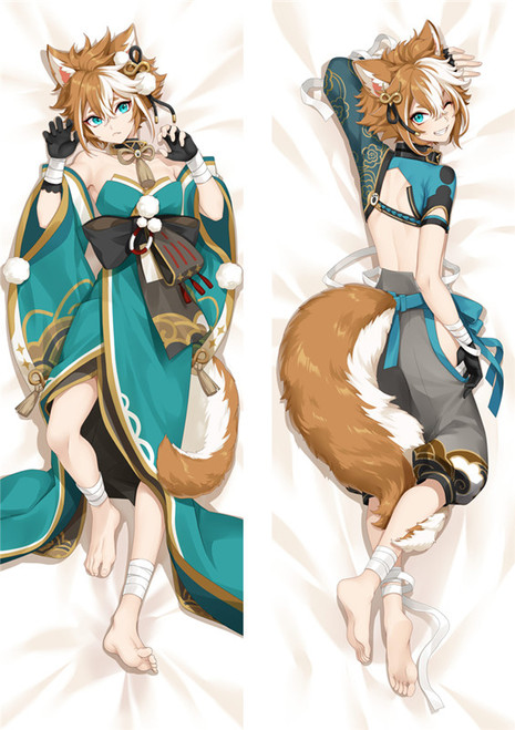 Gorou Genshin Impact Anime Dakimakura Pillow 3D Japanese Lover Pillow 4613