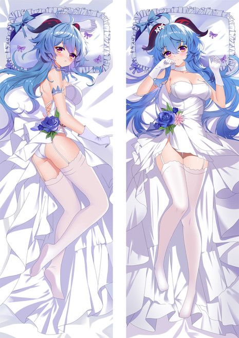 Genshin Impact Ganyu Anime Dakimakura Pillow 3D Japanese Lover Pillow 4655