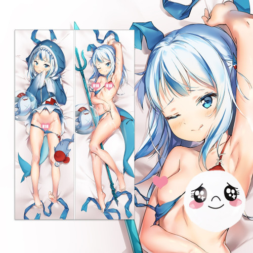 Hololive Gawr Gura Anime Dakimakura Pillow 3D Japanese Lover Pillow 4956