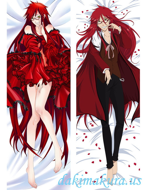 Grell Sutcliff - Kuroshitsuji Japanese Anime Body Pillow Anime Hugging Pillow Case 442 Grell Sutcliff - Kuroshitsuji Japanese Anime Body Pillow Anime Hugging Pillow Case 442