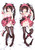 Date A Live Nightmare Tokisaki Kurumi Dakimakura 3D Pillow Japanese Anime Pillowcase 3787