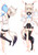 Shirakami Fubuki Virtual Youtuber Anime Dakimakura Pillow 3D Japanese Lover Pillow 4615