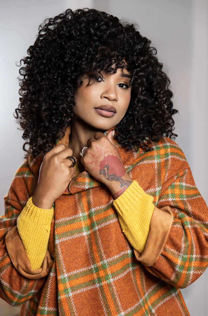 Wrap Cape Coat – Vintage Wool & Suede