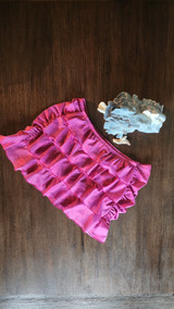 Ruffled Shirred Swim Skirt