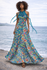 Elysian Eel Ocean Maxi Dress
