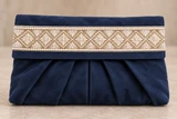 Custom Heirloom Suede Clutch
