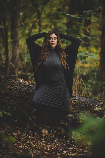 Cocoon Cowl Wrap Sweater in Modal Sweater Knit