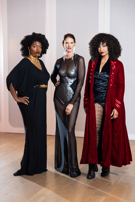 Custom Faux Wrap Velvet Black Leopard Dress – Luxury Made-to-Measure Design | Exclusive Graphic Print