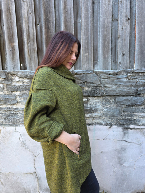 Wrap Cape Coat – Boiled Wool