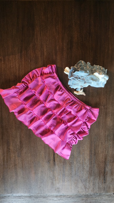 Ruffled Shirred Swim Skirt