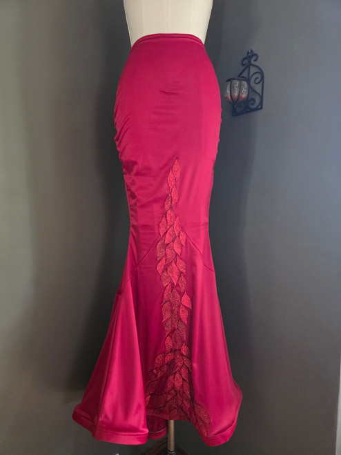 Phoenix Flame Satin Mermaid Skirt
