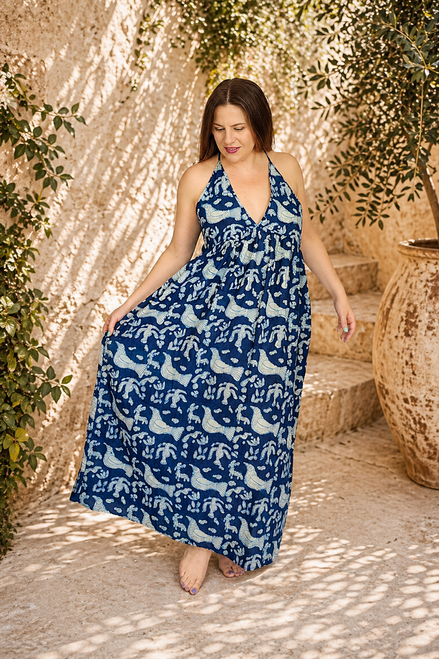 Indigo Bird Sun Dress