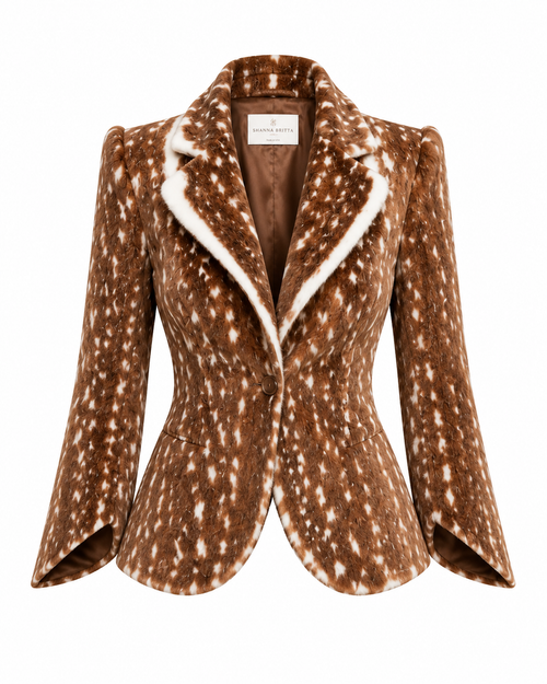 Tailored Fawn Velvet Jacket