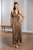 Plunge Twist Halter Gown in Silk Charmeuse