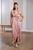 Plunge Twist Halter Gown in Silk Charmeuse