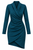 Sweater Faux Wrap Dress