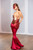 Phoenix Flame Satin Mermaid Skirt