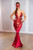 Phoenix Flame Satin Mermaid Skirt